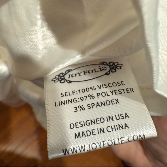 JOYFOLIE Geneva Petticoat Elegant Cream Ivory Ruffled Kids Dress Size 14 - Picture 5 of 8